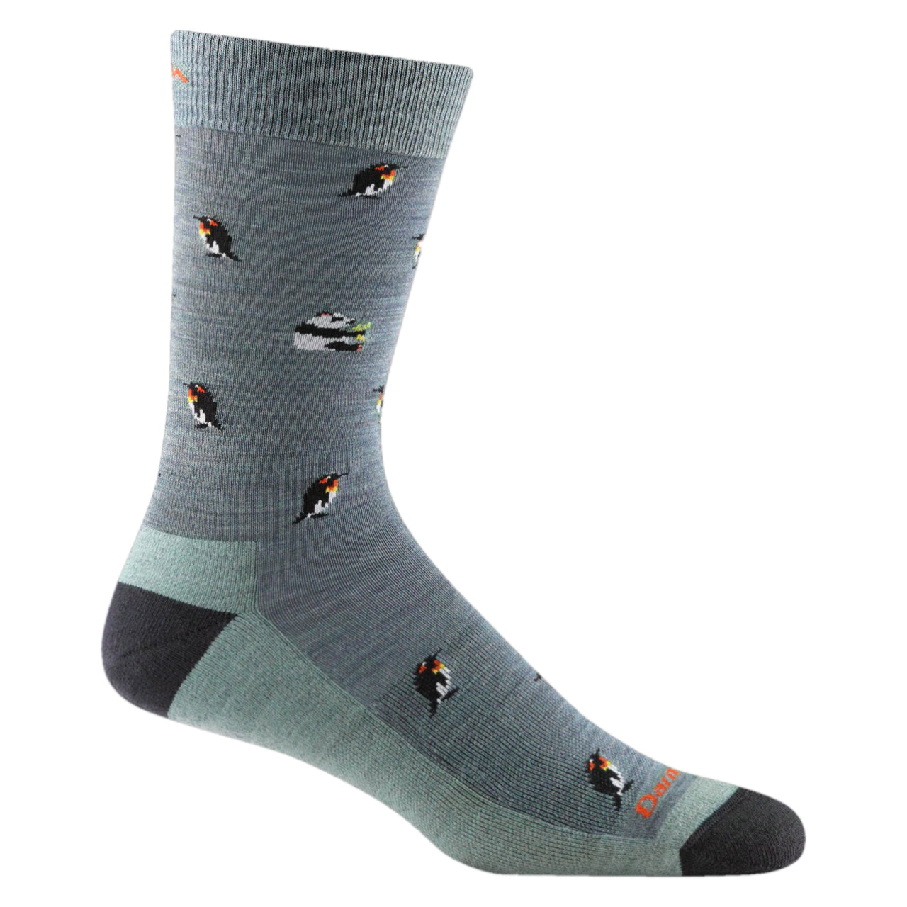 Panda-monium Crew Lightweight w Cushion Sock | Seafoam