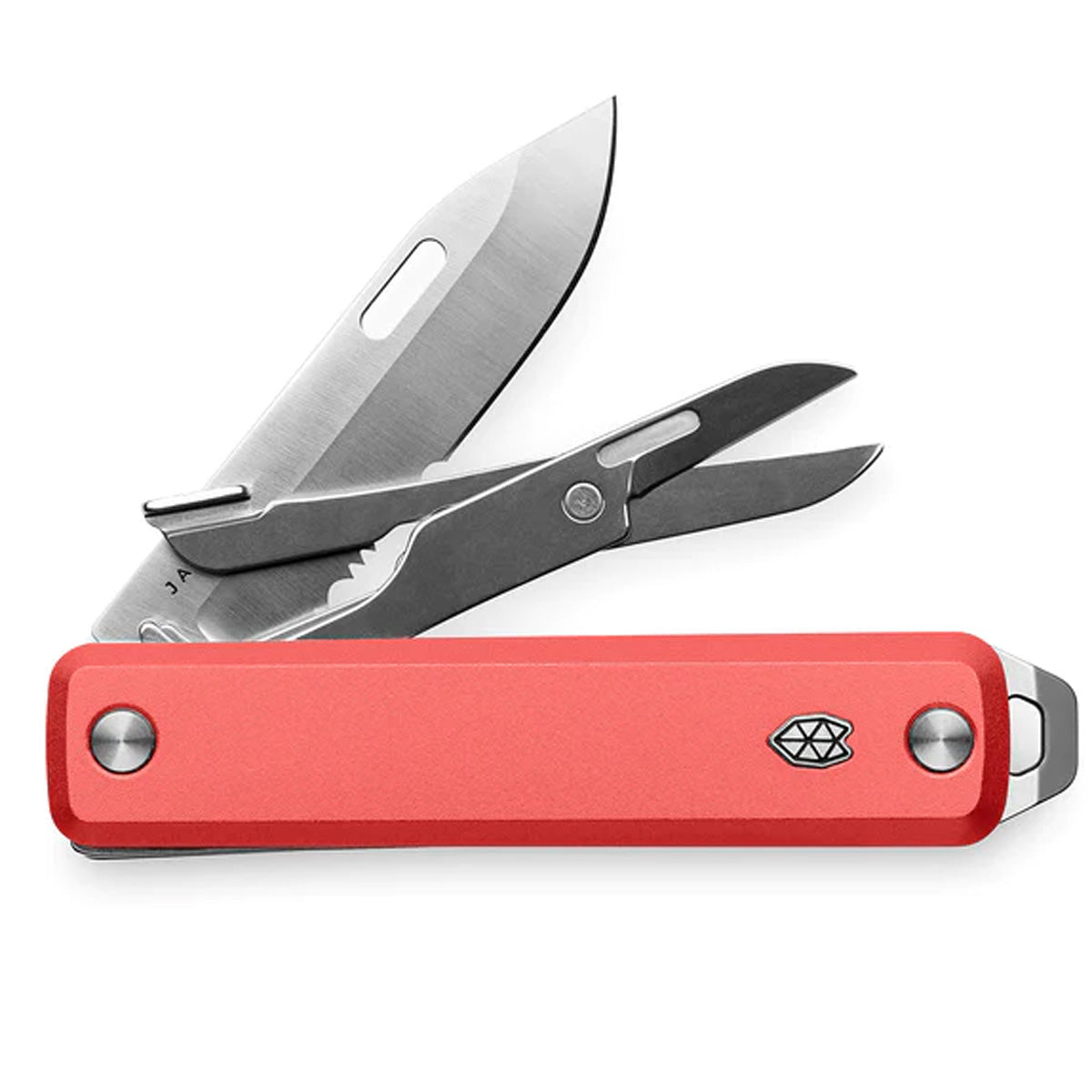 The Ellis w Scissors | Coral & Stainless Straight
