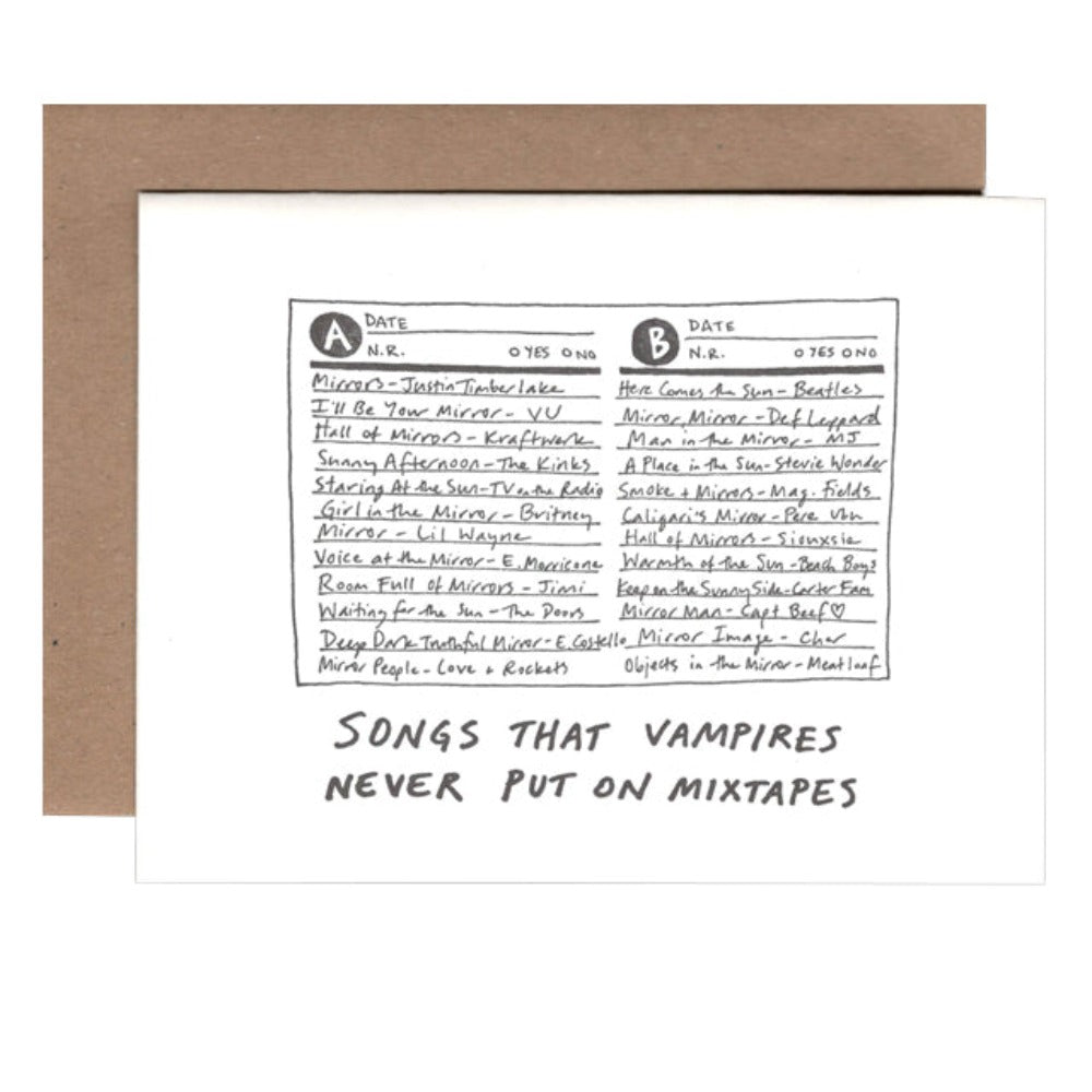 Vampire Mixtape Card