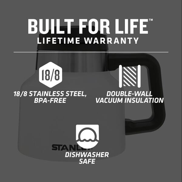 Tough-To-Tip Admiral's Mug 20oz  | Hammertone Green - Domestic Domestic