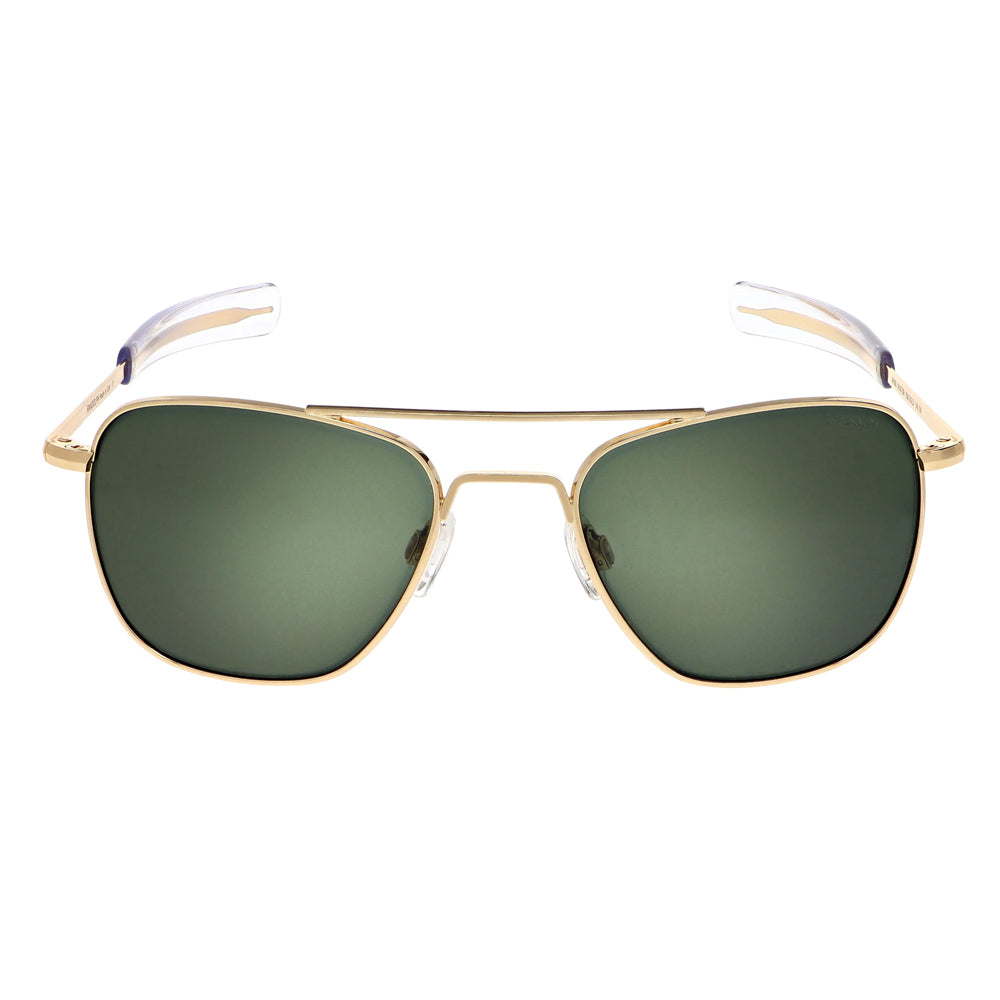 Randolph - Aviator 55mm 23K Gold Sunglasses / AGX Glass Lenses