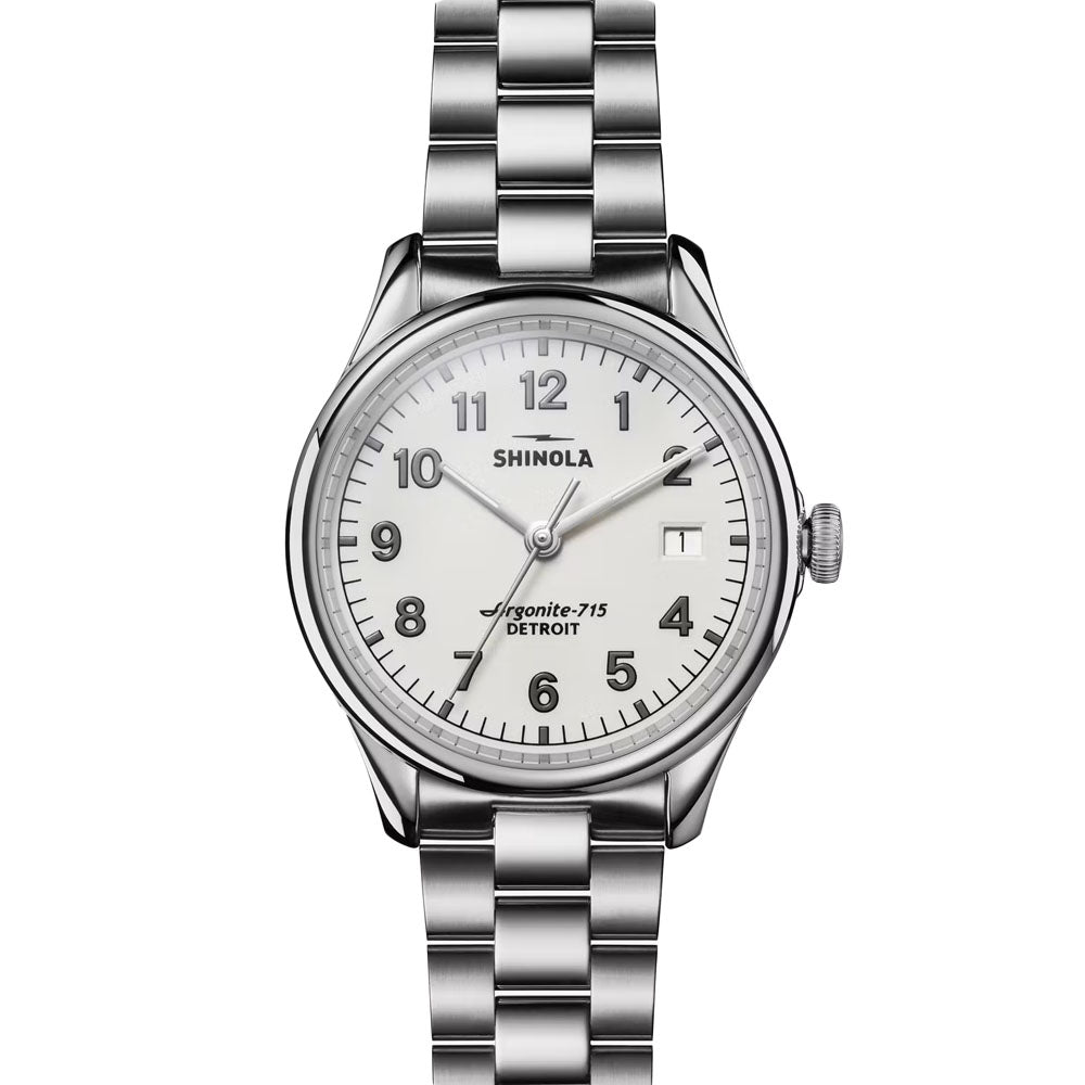 The Vinton Watch 38mm | Alabaster - Domestic Domestic