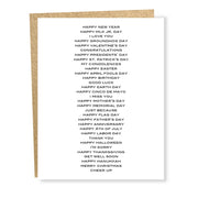 All Purpose Card - Domestic Domestic