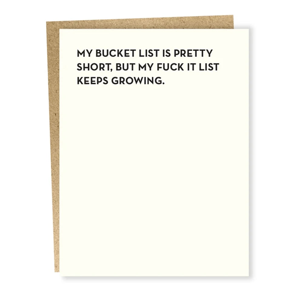Bucket List Card - Domestic Domestic