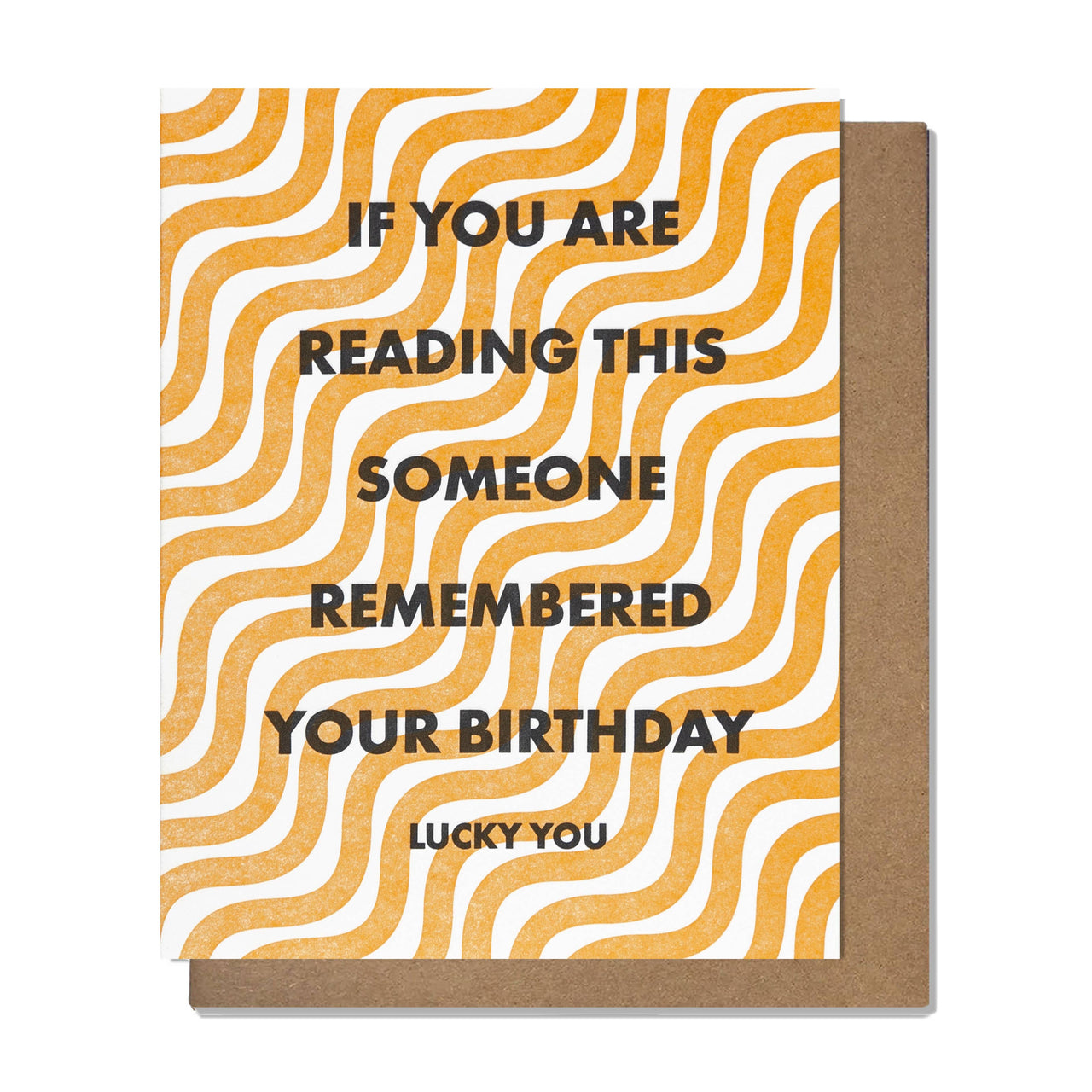 Lucky You Birthday Card