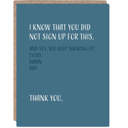 You Did Not Sign Up For This Card - Domestic Domestic