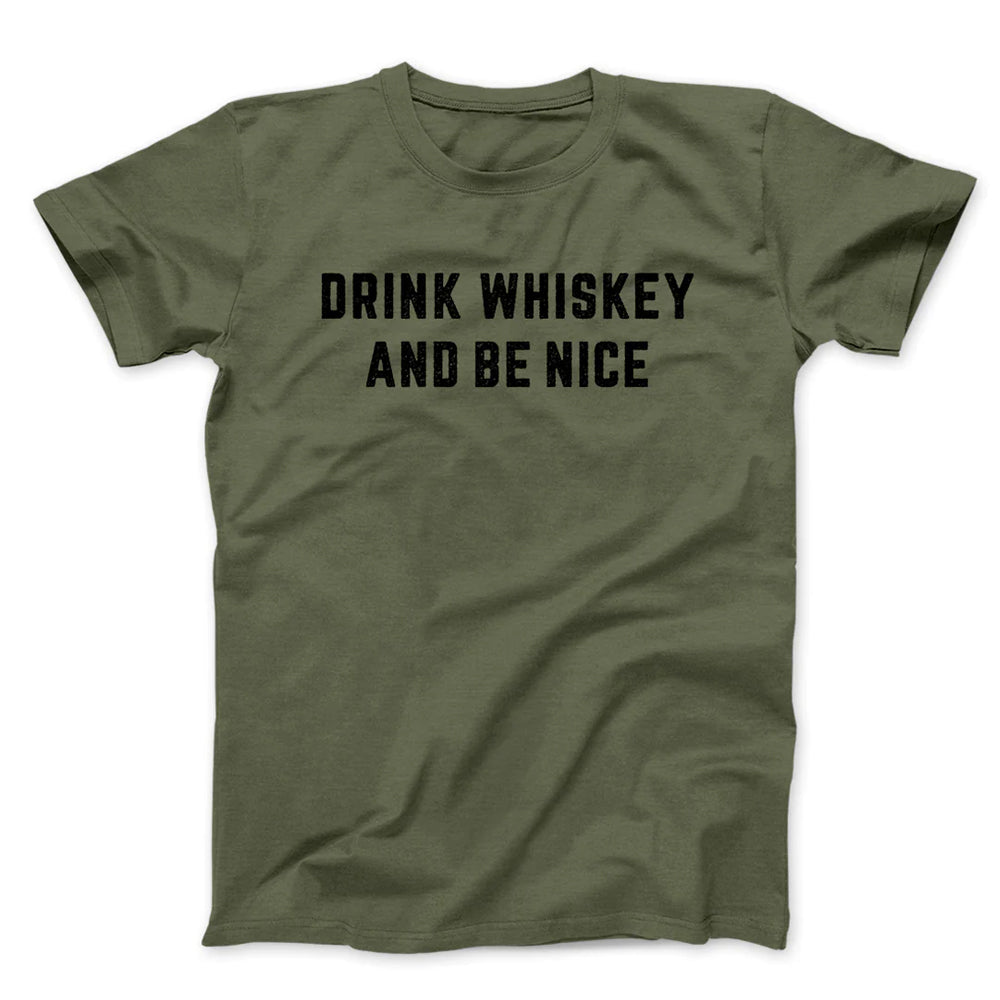Drink Whiskey Tee | Heather Olive