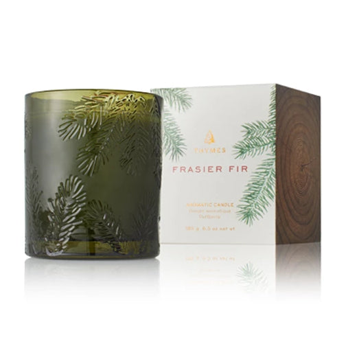 Frasier Fir Molded Glass Poured Candle
