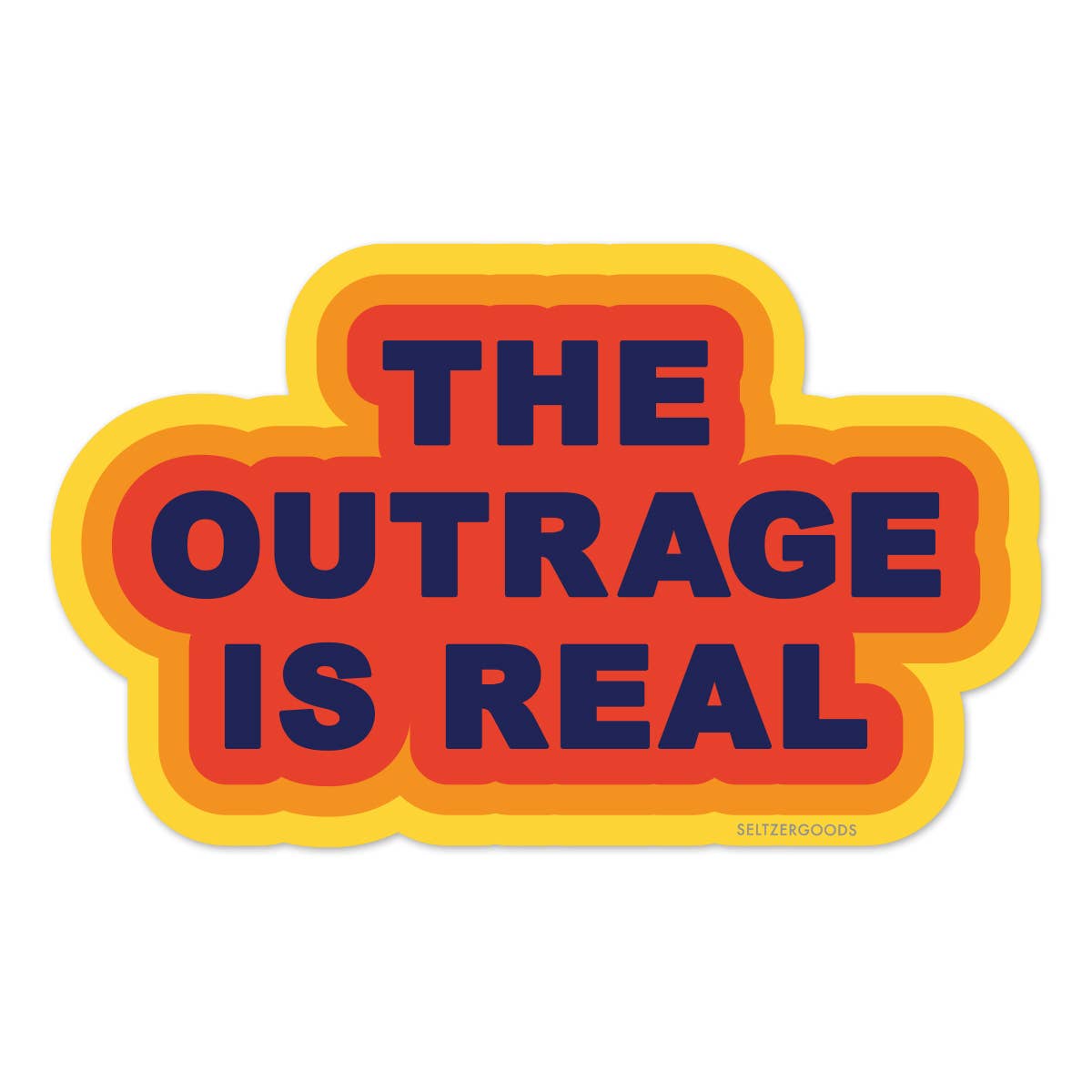 Outrage Real Sticker