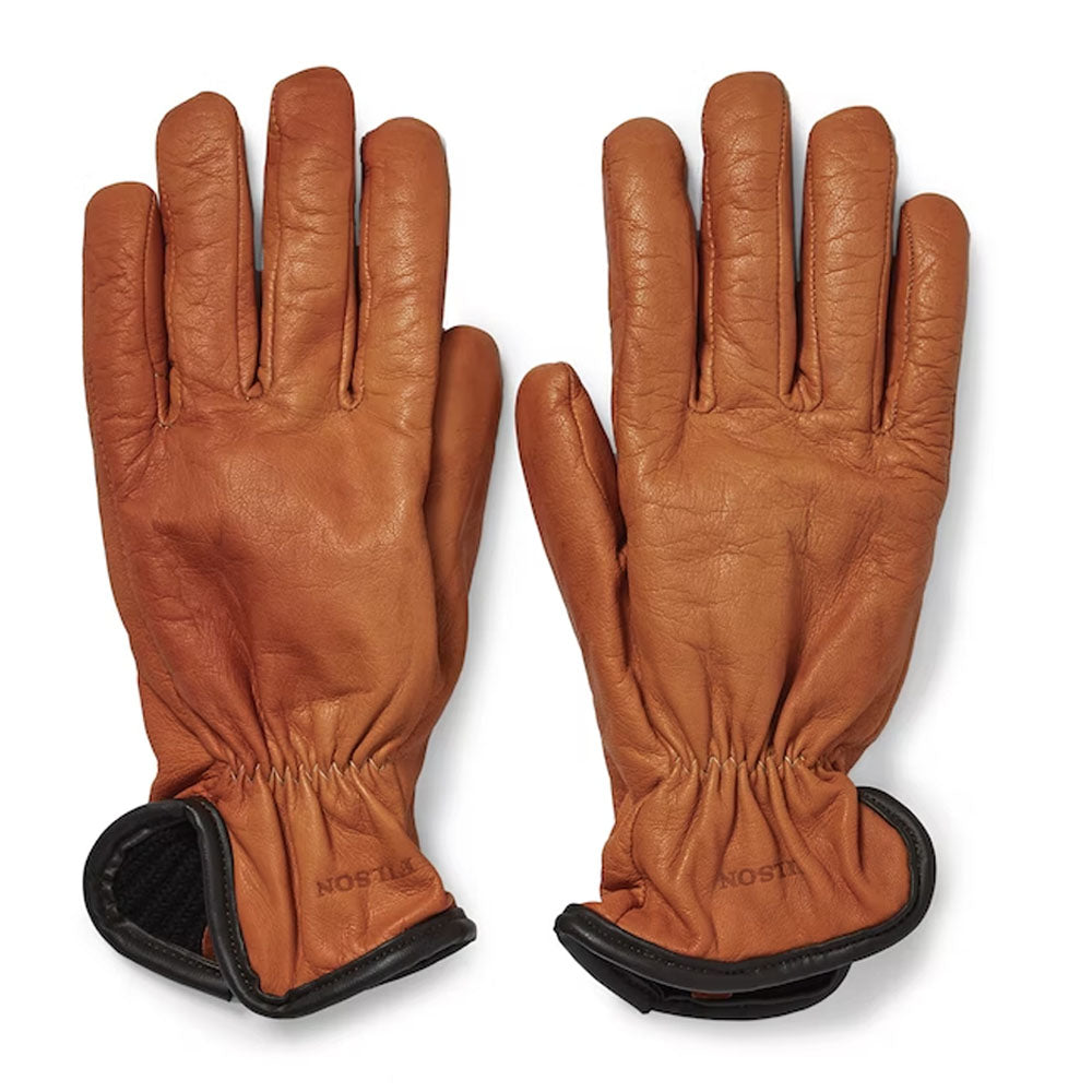 Lined Goatskin Gloves | Saddle