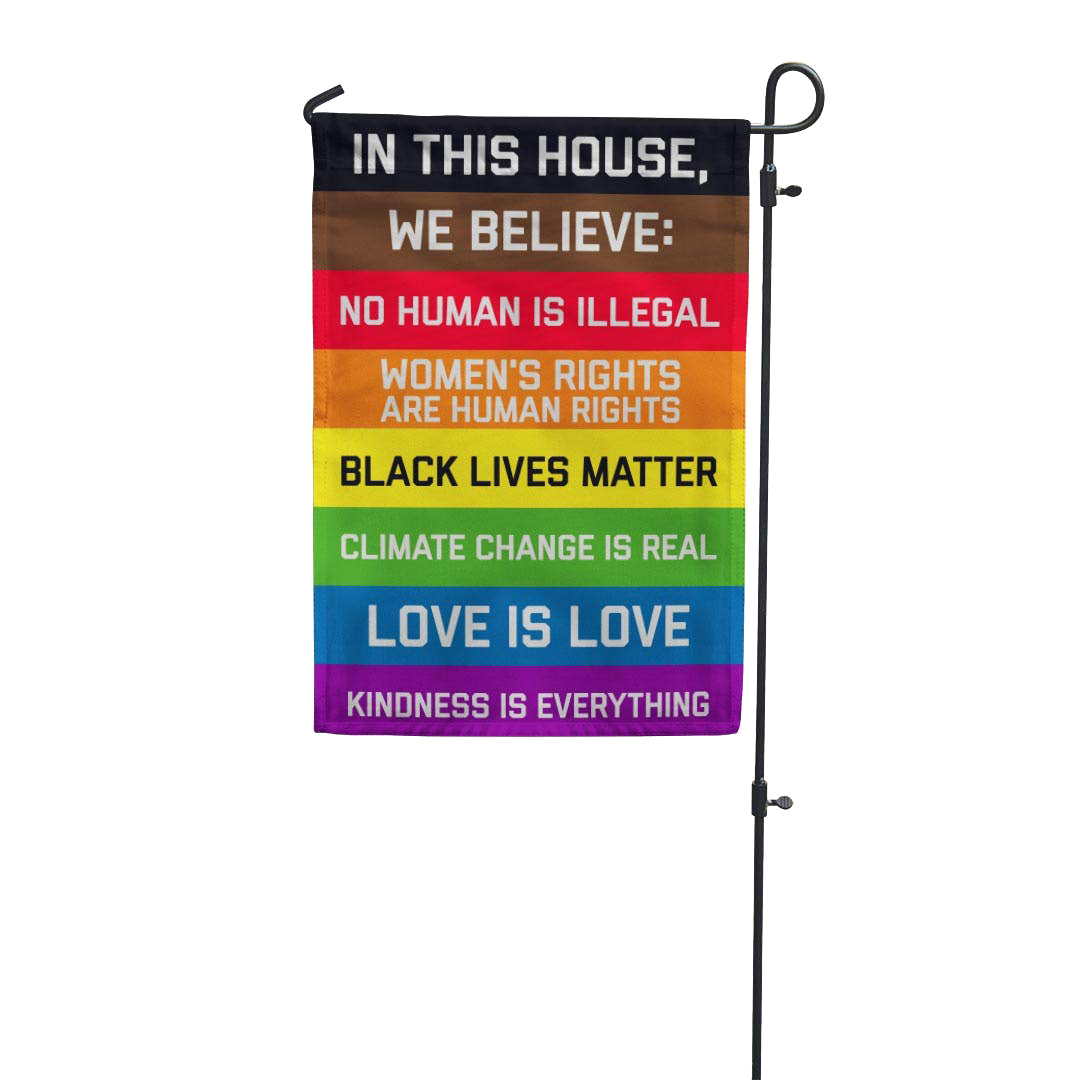 In This House... Garden Flag - Domestic Domestic