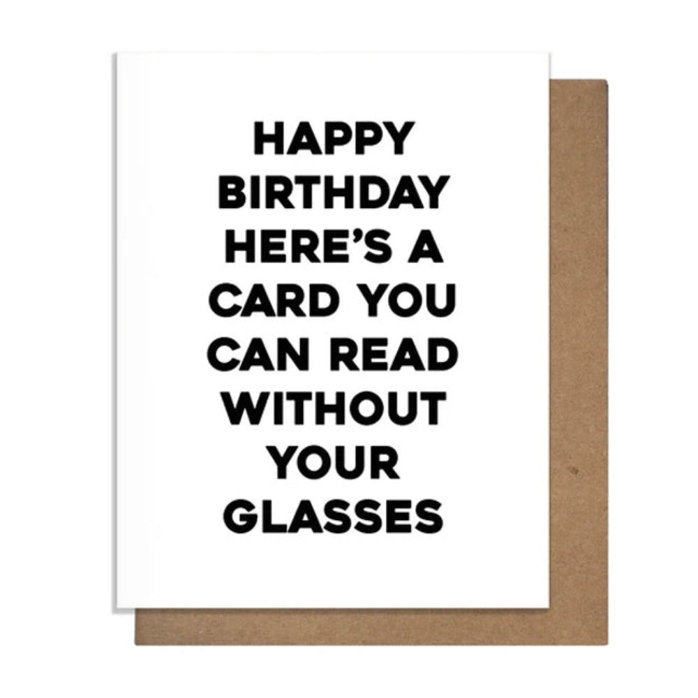 Glasses Card