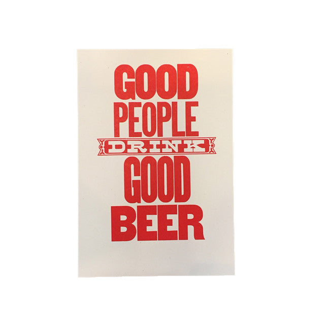 Good Beer Print - Domestic Domestic