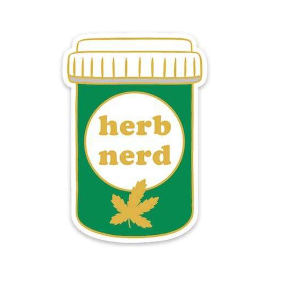 Herb Nerd Sticker