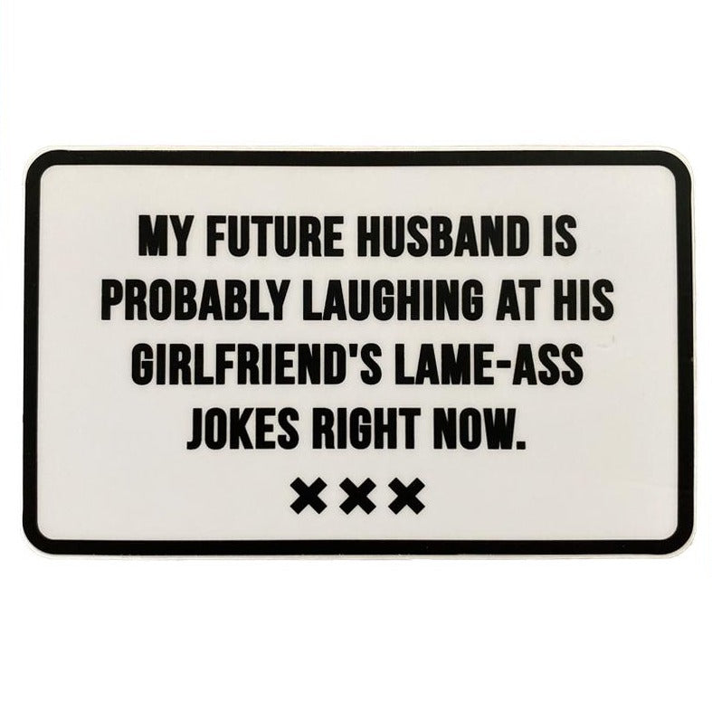My Future Husband Sticker - Domestic Domestic
