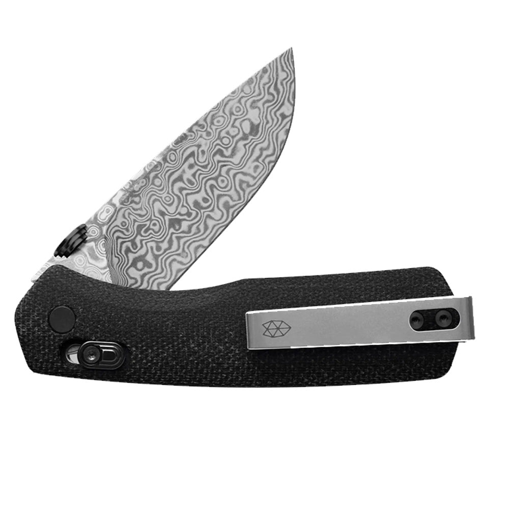 The Carter | Black/Damascas/Micarta/Straight