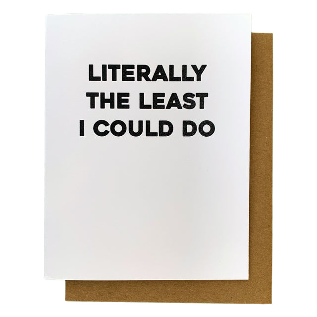 Literally The Least Card - Domestic Domestic