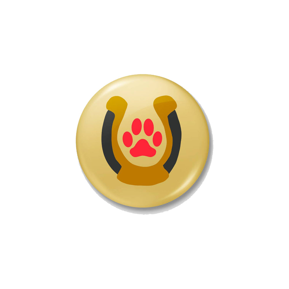 Lucky Paw Pinback Button