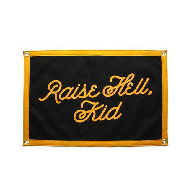 Raise Hell Kid Flag - Domestic Domestic