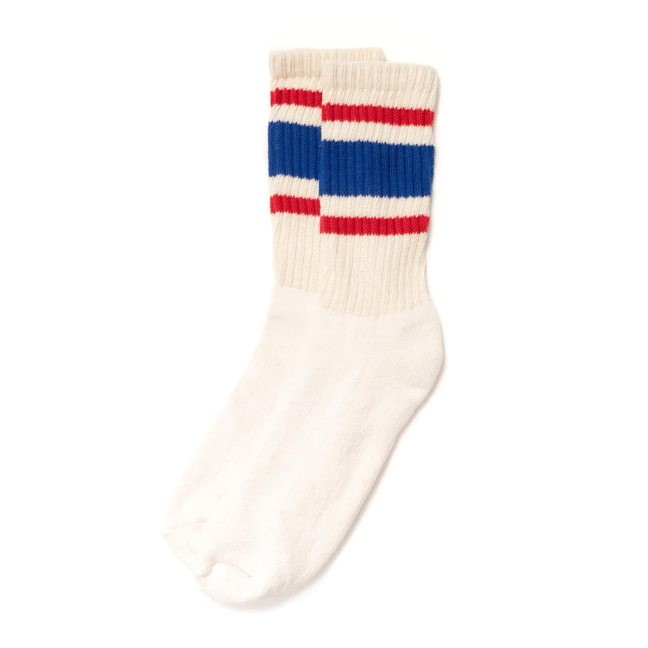 Retro Stripe Sock | Royal & Red