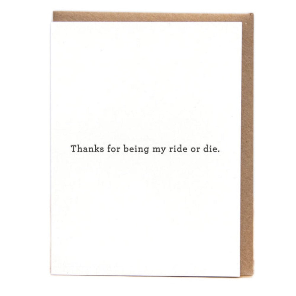 Ride or Die Card