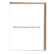 Ride or Die Card - Domestic Domestic