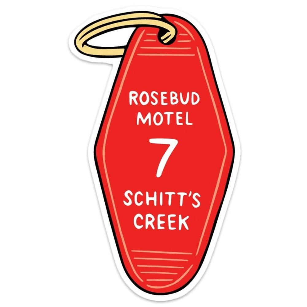 Roesbud Motel Key Tag Sticker