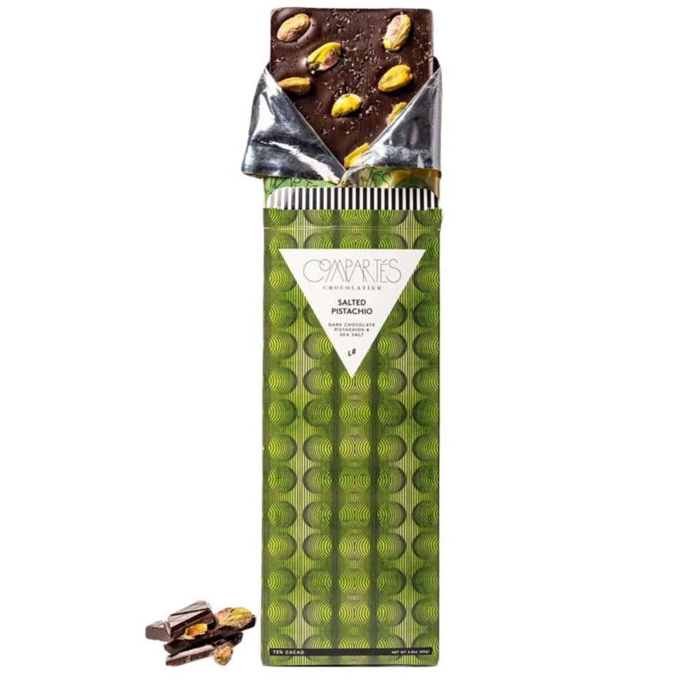 Salted Pistachio Dark Chocolate Bar - Domestic Domestic