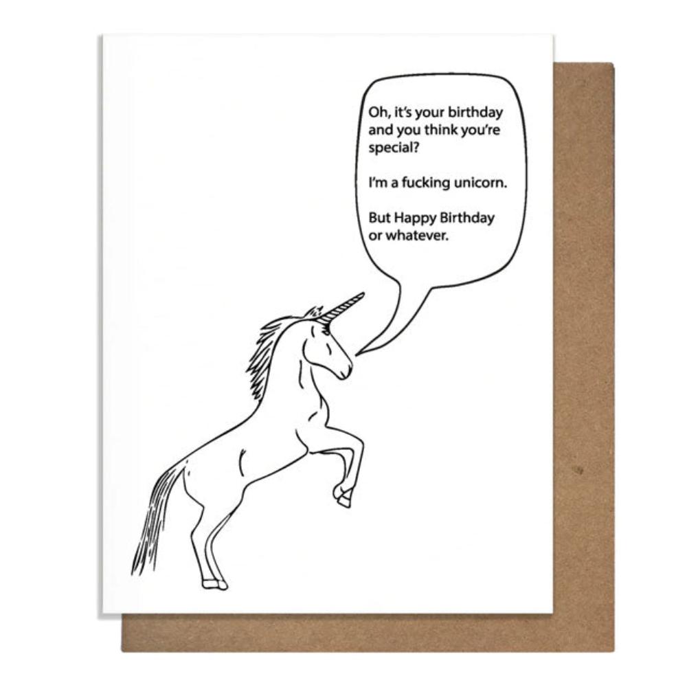 Unicorn Birthday Card