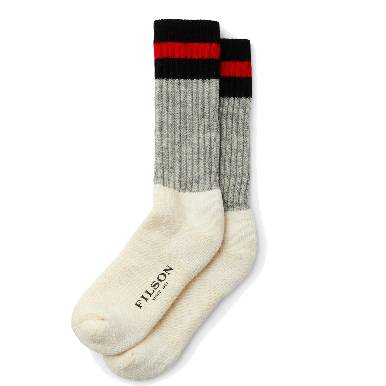 1970's Logger Thermal Sock | Black & Red - Domestic Domestic