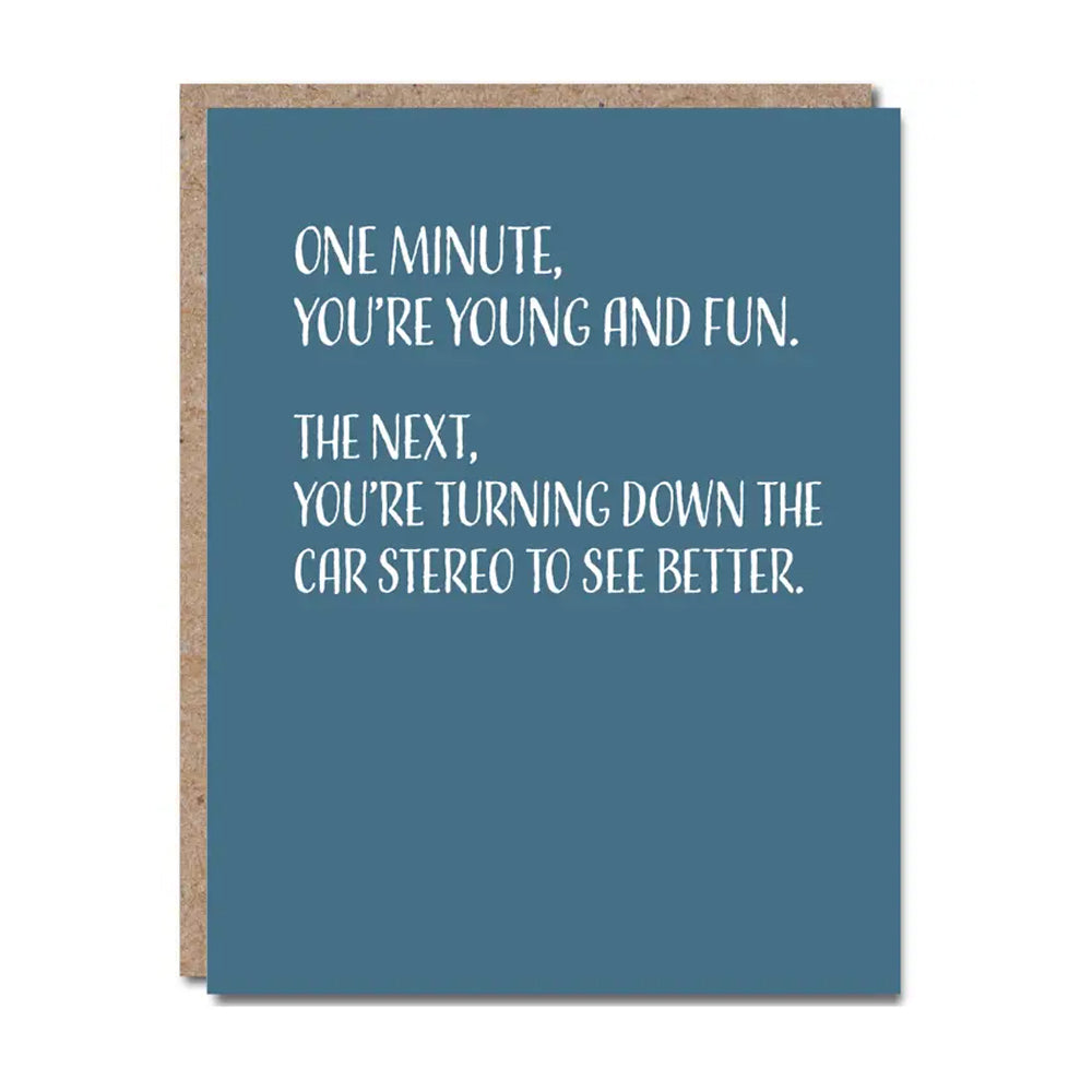 Turning Down the Car Stereo Card - Domestic Domestic
