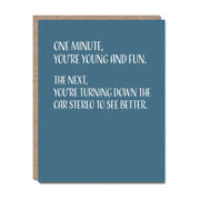 Turning Down the Car Stereo Card - Domestic Domestic