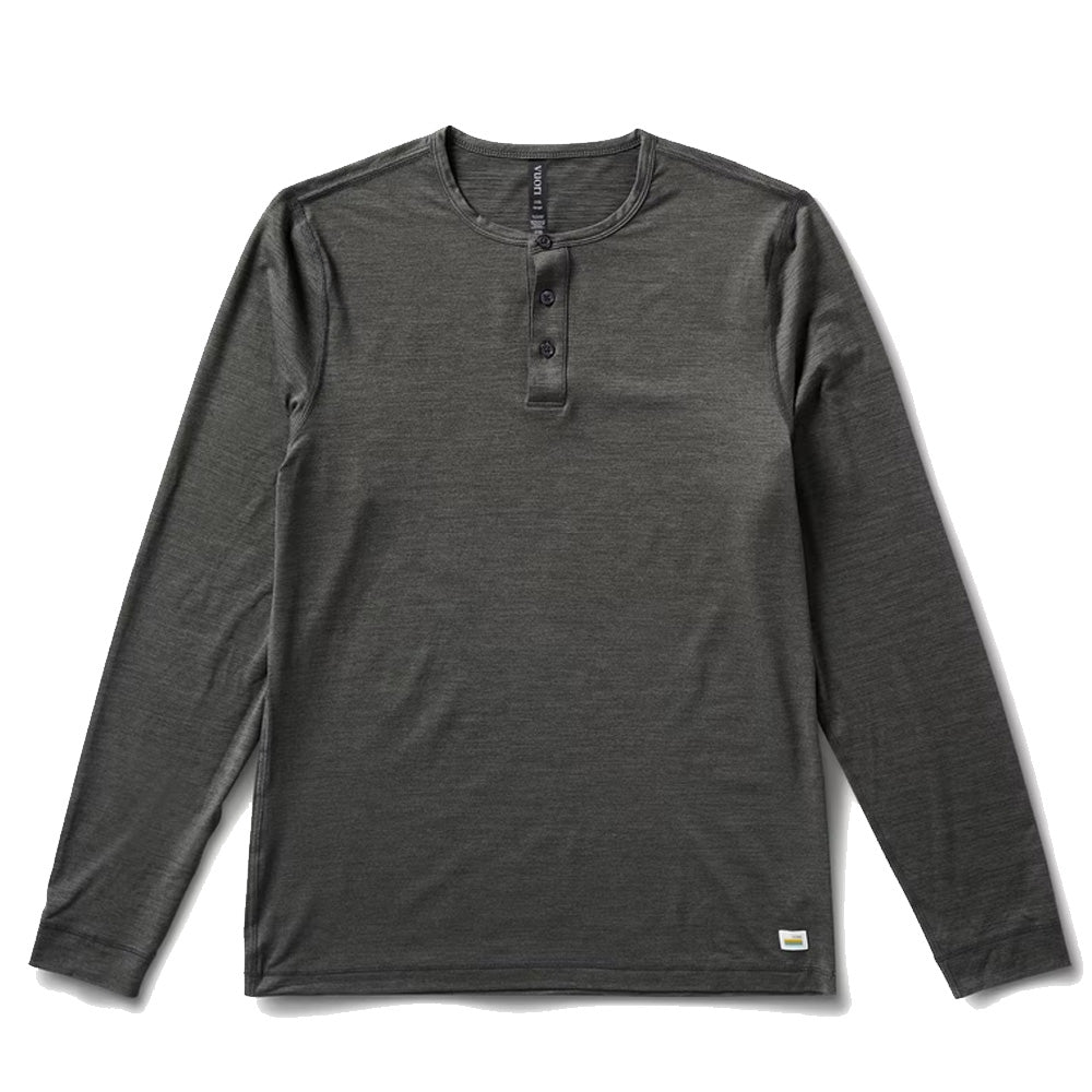 L/S Ease Performance Henley | Charcoal Heather